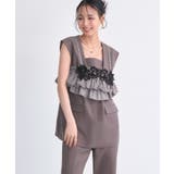 ベスト＆ビスチェ＆スリットパンツ3ピースセット | RUIRUE BOUTIQUE | 詳細画像6 