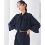 ネイビー(NE) | エレガンスピンタックドルマンワイドセットアップ | RUIRUE BOUTIQUE