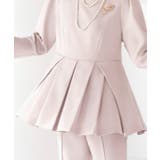 2点setレイヤードペプラムトップス＆スリムテーパードパンツ | RUIRUE BOUTIQUE | 詳細画像19 