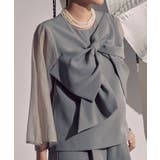 アシンメトリーリボントップスセットアップ | RUIRUE BOUTIQUE | 詳細画像12