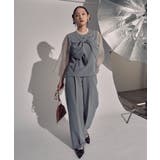 アシンメトリーリボントップスセットアップ | RUIRUE BOUTIQUE | 詳細画像13