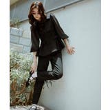 ショルダーリボンペプラムセットアップ | RUIRUE BOUTIQUE | 詳細画像3