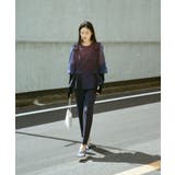 ネイビー(NE) | ショルダーリボンペプラムセットアップ | RUIRUE BOUTIQUE