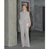 ベージュ(BE) | ピークドジレセットオールインワン | RUIRUE BOUTIQUE