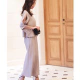 グレージュ(PGY) | レーススリーブトップスセットアップ | RUIRUE BOUTIQUE