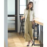 ベージュ×ベージュ(BE) | ノーカラージャケット＆オールインワンスーツ | RUIRUE BOUTIQUE