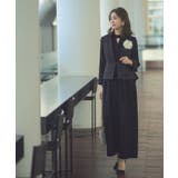 ブラックオフ×ブラック(BL) | ノーカラージャケット＆オールインワンスーツ | RUIRUE BOUTIQUE