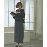 ブラック×チャコール(BLZ) | ノーカラージャケット＆オールインワンスーツ | RUIRUE BOUTIQUE