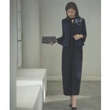 ネイビー×ネイビー(NE) | ノーカラージャケット＆オールインワンスーツ | RUIRUE BOUTIQUE