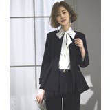 ノーカラーウエストタックペプラムパンツスーツ3点セット | RUIRUE BOUTIQUE | 詳細画像23