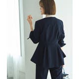 ノーカラーウエストタックペプラムパンツスーツ3点セット | RUIRUE BOUTIQUE | 詳細画像25