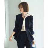 ノーカラーウエストタックペプラムパンツスーツ3点セット | RUIRUE BOUTIQUE | 詳細画像26
