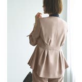 ノーカラーウエストタックペプラムパンツスーツ3点セット | RUIRUE BOUTIQUE | 詳細画像30