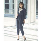 ノーカラーウエストタックペプラムパンツスーツ3点セット | RUIRUE BOUTIQUE | 詳細画像6