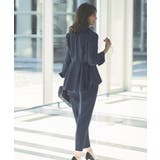 ノーカラーウエストタックペプラムパンツスーツ3点セット | RUIRUE BOUTIQUE | 詳細画像8
