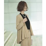 ノーカラーフレアーペプラムパンツスーツ | RUIRUE BOUTIQUE | 詳細画像12 
