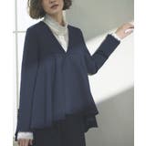 ノーカラーフレアーペプラムパンツスーツ | RUIRUE BOUTIQUE | 詳細画像16 