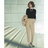 ノーカラーフレアーペプラムパンツスーツ | RUIRUE BOUTIQUE | 詳細画像9 