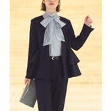 ノーカラーフリルペプラムスリムパンツスーツ | RUIRUE BOUTIQUE | 詳細画像7 