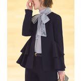 ノーカラーフリルペプラムスリムパンツスーツ | RUIRUE BOUTIQUE | 詳細画像8 