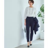ノーカラーコクーンペプラムスリムパンツスーツ | RUIRUE BOUTIQUE | 詳細画像10 