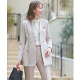 ノーカラーコクーンペプラムスリムパンツスーツ | RUIRUE BOUTIQUE | 詳細画像19 