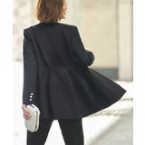 ノーカラーコクーンペプラムスリムパンツスーツ | RUIRUE BOUTIQUE | 詳細画像4 