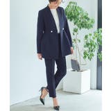 ノーカラーコクーンペプラムスリムパンツスーツ | RUIRUE BOUTIQUE | 詳細画像6 