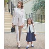 アイボリー(WH) | ノーカラーコクーンペプラムスリムパンツスーツ | RUIRUE BOUTIQUE