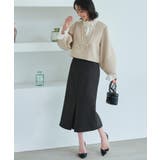 クロップドランタンスリーブジャケット&ロングタイトスカートスーツ | RUIRUE BOUTIQUE | 詳細画像12
