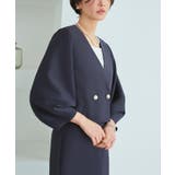 クロップドランタンスリーブジャケット&ロングタイトスカートスーツ | RUIRUE BOUTIQUE | 詳細画像2