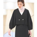 クロップドランタンスリーブジャケット&ロングタイトスカートスーツ | RUIRUE BOUTIQUE | 詳細画像8