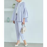 ノーカラーフレアースリーブパンツスーツ | RUIRUE BOUTIQUE | 詳細画像12 