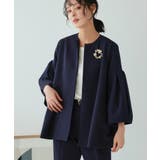 ノーカラーフレアースリーブパンツスーツ | RUIRUE BOUTIQUE | 詳細画像2 