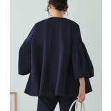 ノーカラーフレアースリーブパンツスーツ | RUIRUE BOUTIQUE | 詳細画像3 
