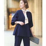 ノーカラードルマンスリーブペプラムパンツスーツ | RUIRUE BOUTIQUE | 詳細画像13