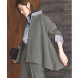 ノーカラーフレアジャケット＆テーパードパンツセットアップスーツ | RUIRUE BOUTIQUE | 詳細画像14 