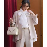 ノーカラーフレアジャケット＆テーパードパンツセットアップスーツ | RUIRUE BOUTIQUE | 詳細画像9 