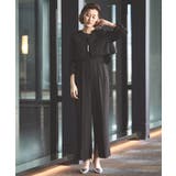 ブラック(BL) | パールデザインジャケット&オールインワンセットアップスーツ | RUIRUE BOUTIQUE
