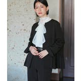 サイドプリーツジャケット&テーパードパンツセットアップスーツ | RUIRUE BOUTIQUE | 詳細画像15