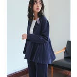 サイドプリーツジャケット&テーパードパンツセットアップスーツ | RUIRUE BOUTIQUE | 詳細画像9