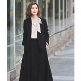 【洗える ストレッチ】楽ちんベーシックスーツ ノーカラージャケット | RUIRUE BOUTIQUE | 詳細画像12