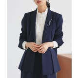 【洗える ストレッチ】楽ちんベーシックスーツ スリットヘムテーラードジャケット | RUIRUE BOUTIQUE | 詳細画像14