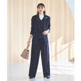 ピークドラペルダブルジャケット＆プリーツトップス＆タックワイドパンツ3点スーツセ… | RUIRUE BOUTIQUE | 詳細画像11 