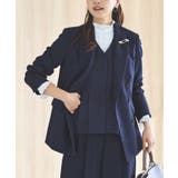 ピークドラペルダブルジャケット＆プリーツトップス＆タックワイドパンツ3点スーツセ… | RUIRUE BOUTIQUE | 詳細画像13 