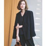 ピークドラペルダブルジャケット＆プリーツトップス＆タックワイドパンツ3点スーツセ… | RUIRUE BOUTIQUE | 詳細画像18 