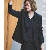 ピークドラペルダブルジャケット＆プリーツトップス＆タックワイドパンツ3点スーツセ… | RUIRUE BOUTIQUE | 詳細画像19 