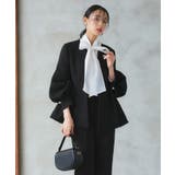 ノーカラーツイードペプラムパンツスーツ | RUIRUE BOUTIQUE | 詳細画像12 