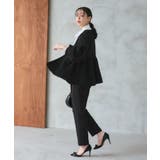 ノーカラーツイードペプラムパンツスーツ | RUIRUE BOUTIQUE | 詳細画像13 