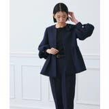ノーカラーツイードペプラムパンツスーツ | RUIRUE BOUTIQUE | 詳細画像6 